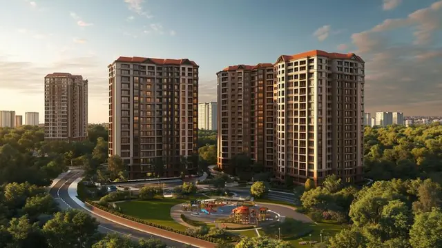 Artist's impression of a senior living community, shown for Serene Amara