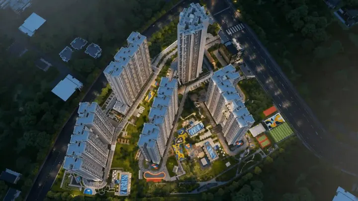 Artist's impression of a senior living community, shown for Serene Divinity