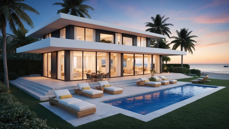 Artist's impression of a senior living community, shown for Serene Kshetra